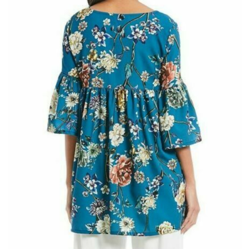 (A-2) Bryn Walker teal tunic SZ Small